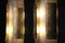 Lampade da parete grandi moderne in vetro di Murano grigio e dorato, inizio XXI secolo, set di 2, Immagine 11