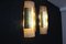 Große moderne Wandlampen aus Muranoglas in Grau & Gold, 2000er, 2er Set 12