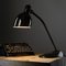 Bauhaus Enamel Desk Lamp in Black from HLX Hellux Hannover, 1920s 3