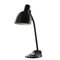 Bauhaus Enamel Desk Lamp in Black from HLX Hellux Hannover, 1920s 1