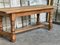 French Bleached Oak Farmhouse Dining Table, 1925 8