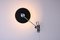Lámpara de pared Paperclip de metal negro de Anvia, años 50, Imagen 7