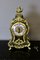 Horloge Louis XV en Marqueterie Marron et Laiton, 1880 1
