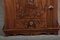 Small Antique Baroque Walnut Wall Cabinet, 1750s 24