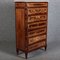 Antique Louis XVI Pillar High Chest of Drawers in Walnut, 1800s, Image 36