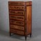Antique Louis XVI Pillar High Chest of Drawers in Walnut, 1800s, Image 37