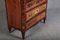 Antique Louis XVI Pillar High Chest of Drawers in Walnut, 1800s, Image 17