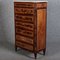 Antique Louis XVI Pillar High Chest of Drawers in Walnut, 1800s, Image 18