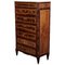 Antique Louis XVI Pillar High Chest of Drawers in Walnut, 1800s, Image 3