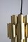 Brass Pendant Lamps by Werner Schou for Coronell Elektro, 1970s, Set of 2 3