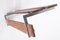 Vintage Wall Coat Rack with Chrome and Hooks, 1960s, Image 2