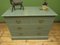 Antique Green and Grey Painted Chest of Drawers in Oak, 1890s 6