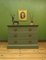 Antique Green and Grey Painted Chest of Drawers in Oak, 1890s 13