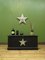 Antique Black Painted Blanket Chest with Star 3