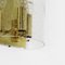 Lámpara de pared vintage de vidrio y acero, Imagen 3
