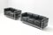 Vintage LC-2 in Black Leather by Le Corbusier for Cassina, 1978, Set of 2 1
