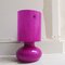 Scandinavian Modernist Handmade Fuchsia Pink Glass Lykta Table Lamp from Ikea, 1990s 3