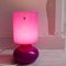 Scandinavian Modernist Handmade Fuchsia Pink Glass Lykta Table Lamp from Ikea, 1990s 2
