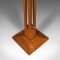 Small Antique English Victorian Bust Stand in Oak 8