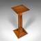 Small Antique English Victorian Bust Stand in Oak 6