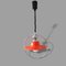 Mid-Century Modern Glossy Orange Pull Down Hanging Light, 1960s 4