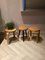 Vintage Stools in Style of Aalto Perriand, Set of 3 3