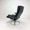 Postmodern Italian Leather Lounge Chair, 1980s 2