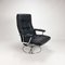 Postmodern Italian Leather Lounge Chair, 1980s 1