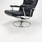 Postmodern Italian Leather Lounge Chair, 1980s 4