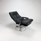 Postmodern Italian Leather Lounge Chair, 1980s 5
