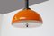 Space Age Brass and Painted Aluminium Ceiling Lamp from Stilnovo, 1970s, Image 5