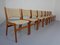 Danish Teak Dining Chairs by Henning Kjaernulf, 1960s, Set of 8 3