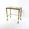 Hollywood Regency Nesting Tables on Wheels in Brass with Marble Tops, Set of 3 9