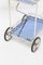 Blue Glass Trolley in Painted Iron from Fontana Arte, 1950s 2