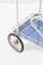 Blue Glass Trolley in Painted Iron from Fontana Arte, 1950s 3