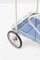 Blue Glass Trolley in Painted Iron from Fontana Arte, 1950s, Image 3