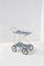 Blue Glass Trolley in Painted Iron from Fontana Arte, 1950s, Image 1