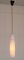 Lámpara colgante italiana de ópalo y latón de Stilnovo, años 60, Imagen 8