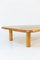 Large Vintage French Coffee Table in Pine Wood, 1950s 2