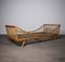 Italian Bamboo and Wicker Bed, 1960s 1