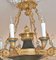 Lámpara de araña Empire de bronce dorado con 10 luces, Imagen 14