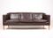 Brown Danish Three-Seater Leather Sofa from Stouby, 1980s, Image 1