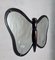 Vintage Spiegel mit Schmetterlingen aus Sperrholz 4