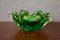 Green and Clear Murano Glass Bowl 1