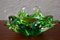 Green and Clear Murano Glass Bowl 7