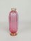 Art Deco Vase in Pink and Gold Murano Bubble Glass from Barovier & Toso, Italy, 1930s 1