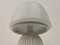 Italienische Mushroom Lampe aus Geripptem Glas, 1970er 12