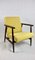 Yellow Velvet Easy Chair, 1970s 1