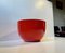 Scandinavian Modern Red Enamel Bowl by Kaj Franck for Arabia Finel, 1960s 3