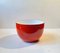 Scandinavian Modern Red Enamel Bowl by Kaj Franck for Arabia Finel, 1960s 1